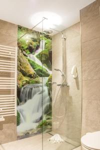 Baðherbergi á Appartements Hotel Gell