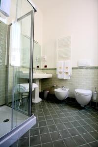 Koupelna v ubytování Hotel Rojan