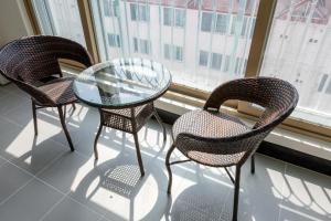 Posezení v ubytování Home Fourest Residence Hotel Okpo