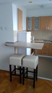 Η κουζίνα ή μικρή κουζίνα στο Apartman Mima