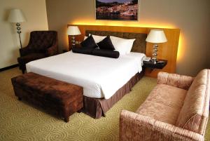 Katil atau katil-katil dalam bilik di Hotel Elizabeth Cebu