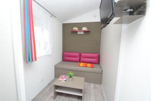 TV a/nebo společenská místnost v ubytování Camping les Playes