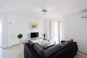 TV a/nebo společenská místnost v ubytování Green Paradise Apartments