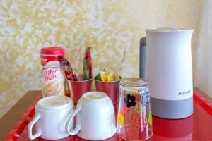 Coffee and tea making facilities at Seahouse Suites