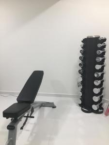 Fitness centrum a/nebo fitness zařízení v ubytování Ionion Beach Apartment Hotel & Spa