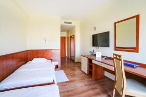 TV a/nebo společenská místnost v ubytování Hotel Merlot