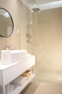 Koupelna v ubytování Hotel Korsal