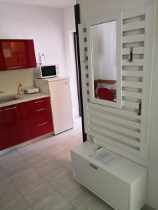 Kuchyň nebo kuchyňský kout v ubytování Apartments Anastazija