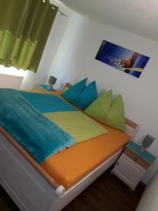 Postel nebo postele na pokoji v ubytování Ferienwohnung Stubenböck