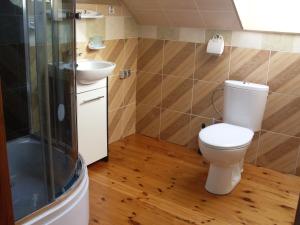 Koupelna v ubytování Apartamenty wakacyjne nad jeziorem Juksty + 27 fotografií