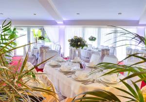 A restaurant or other place to eat at Hotel Dragović Smederevo