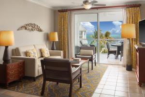 a living room with a view of the ocean at Hyatt Vacation Club at Windward Pointe in Key West