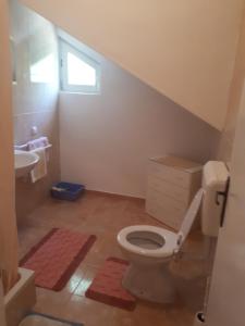 a bathroom with a toilet and a sink at Apartmani Ivana in Lopar