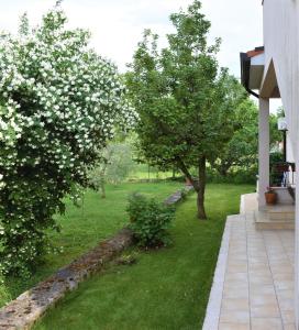 A garden outside Apartment Sopta
