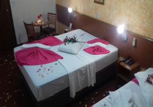 Postel nebo postele na pokoji v ubytování Hotel Rafeli