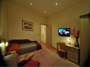 TV a/nebo společenská místnost v ubytování Hotel Alexander & Spa