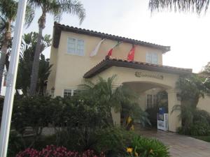 a building with a sign on the side of it at Old Town Inn in San Diego