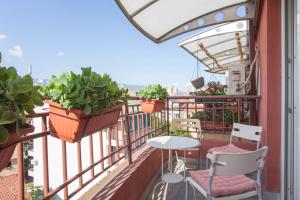 Balkon oz. terasa v nastanitvi Tina Apartments