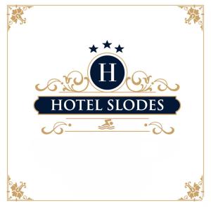 a logo for a hotel slueses at Hotel Slodes in Belgrade