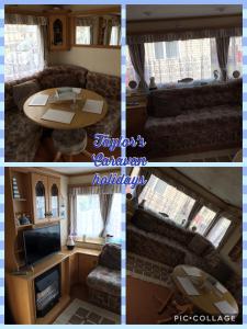 Χώρος καθιστικού στο Taylor's Caravan Holiday's 8 Berth (Coral Beach)