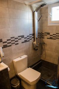 Cielo Apartments في بوروس: حمام مع مرحاض ودش