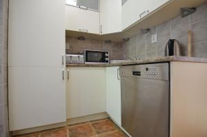 A kitchen or kitchenette at Victus Apartamenty, Apartament Tomkos