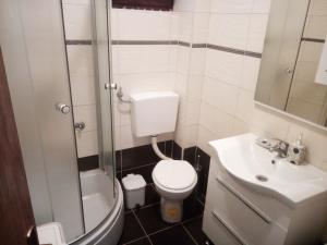 Koupelna v ubytování Apartman Pajo