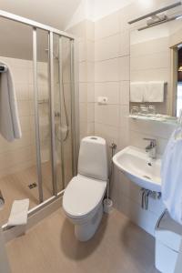 Koupelna v ubytování Hotel Sigulda