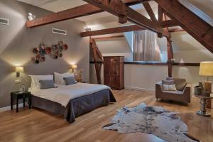 Rúm í herbergi á Hotel ML