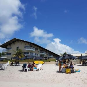 En strand i nærheden af lejligheden