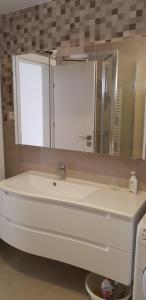 Koupelna v ubytování Apartmani Sanja