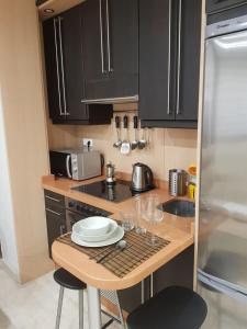Kuchyň nebo kuchyňský kout v ubytování Apartamento Ciudad del Tajo