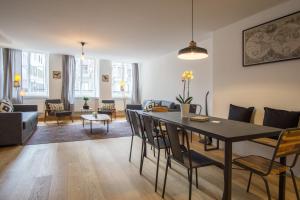 Posezení v ubytování KoBi Apartments Hirschenplatz