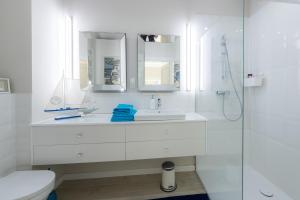 Kúpeľňa v ubytovaní Widok na Mazury Apartament przy Porcie