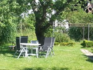 Ein Garten an der Unterkunft Haus MeerZeit