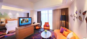 TV o dispositivi per l'intrattenimento presso Hampton by Hilton Zhuhai Cheng Feng Plaza