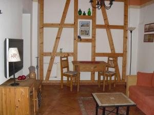 TV a/nebo společenská místnost v ubytování Pension Reuss - Hotel garni