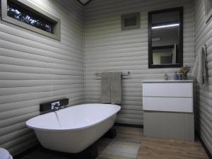 Ein Badezimmer in der Unterkunft Timmerstuga