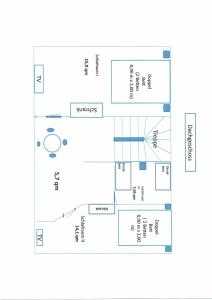 a floor plan of a building at Ferienhaus Koenigsberg Haus 1 in Scharbeutz