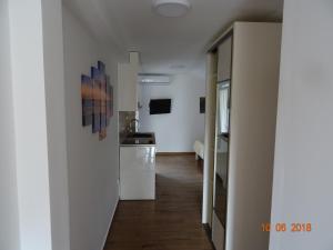 Kuchyň nebo kuchyňský kout v ubytování Apartments Boss