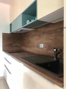 Kuchyň nebo kuchyňský kout v ubytování Apartmani Izvor - Tuheljske Toplice