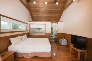 TV a/nebo společenská místnost v ubytování Green Forest Villa