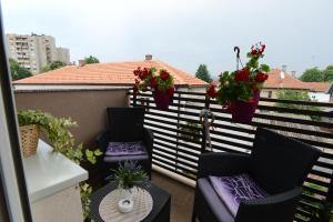 Balkón nebo terasa v ubytování Apartment Lux Lomina