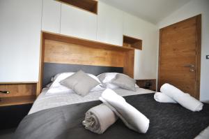 Posteľ alebo postele v izbe v ubytovaní Casa Fogoler Fažana