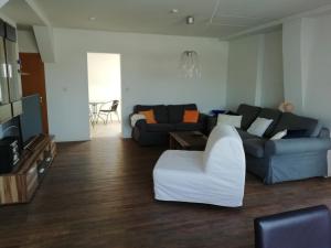 TV a/nebo společenská místnost v ubytování Ferienwohnung am Torbogen Nr.3