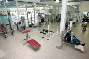 Fitness centrum a/nebo fitness zařízení v ubytování Hotel & SPA Dynastic