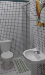 Kylpyhuone majoituspaikassa Pousada Santa Bárbara