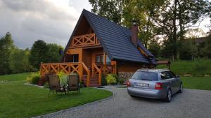 Vonkajšia záhrada v ubytovaní Domek w Bieszczadach