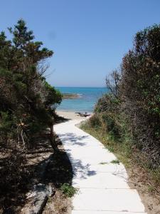 a path leading down to the beach at Rosa Marina Frontline Beach in Ostuni