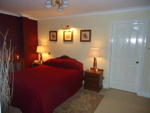 Templemore Arms Hotel tesisinde bir odada yatak veya yataklar